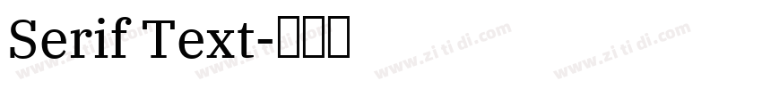 Serif Text字体转换